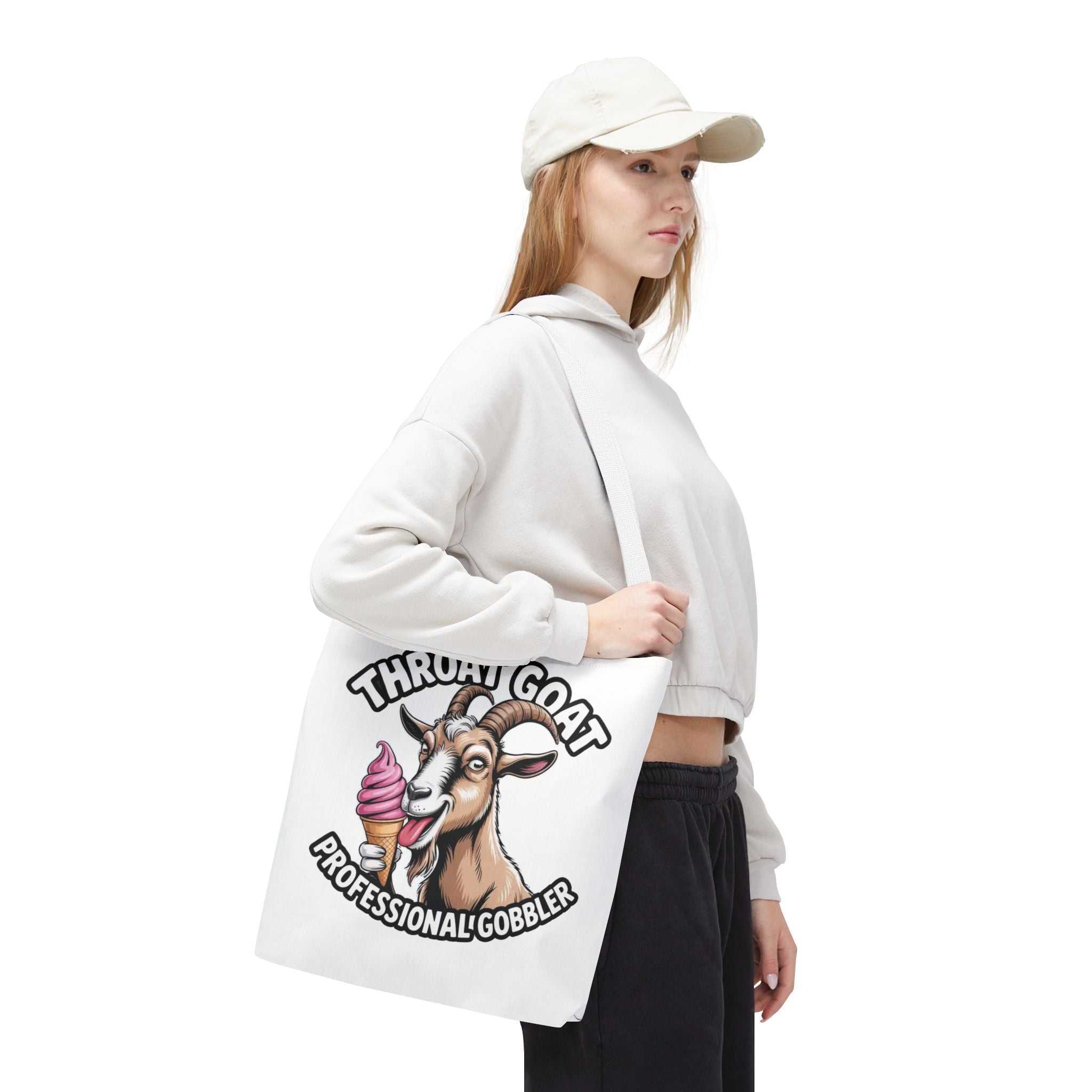 Cheeky professional Gobbler funny tote bag with durable spun polyester and multiple handle color options