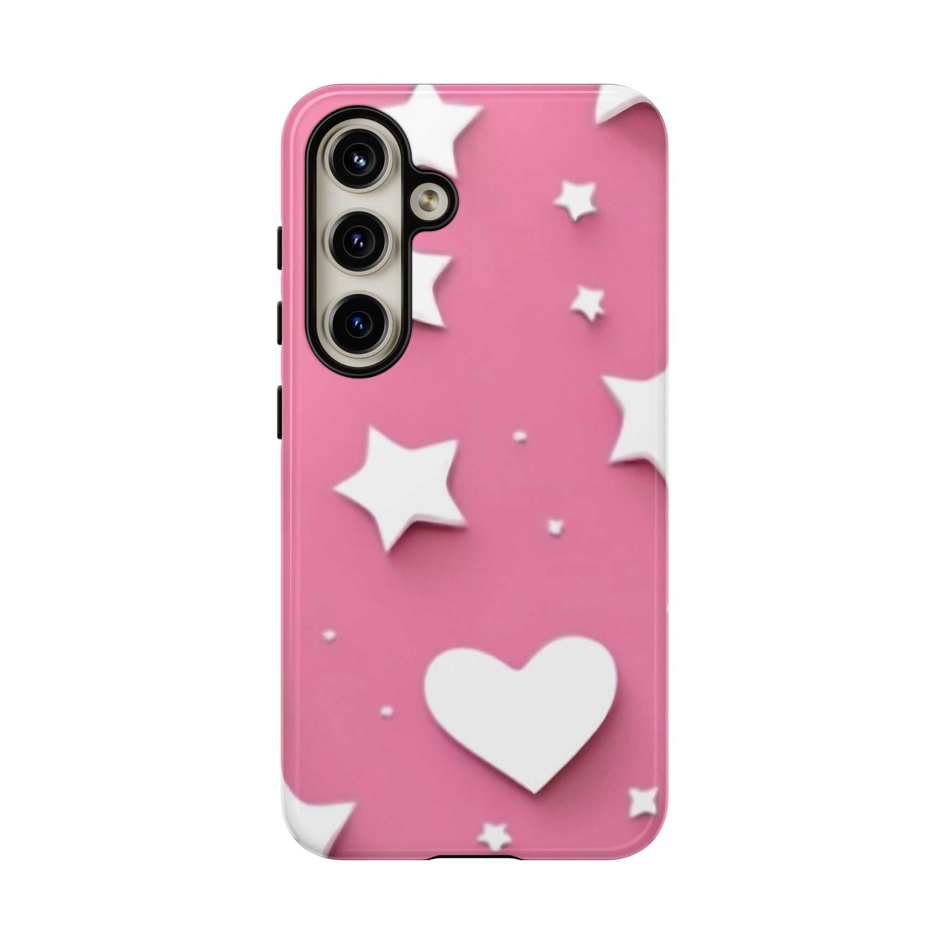 Hearts & Stars Samsung Phone Case Designed By Littlebitz 