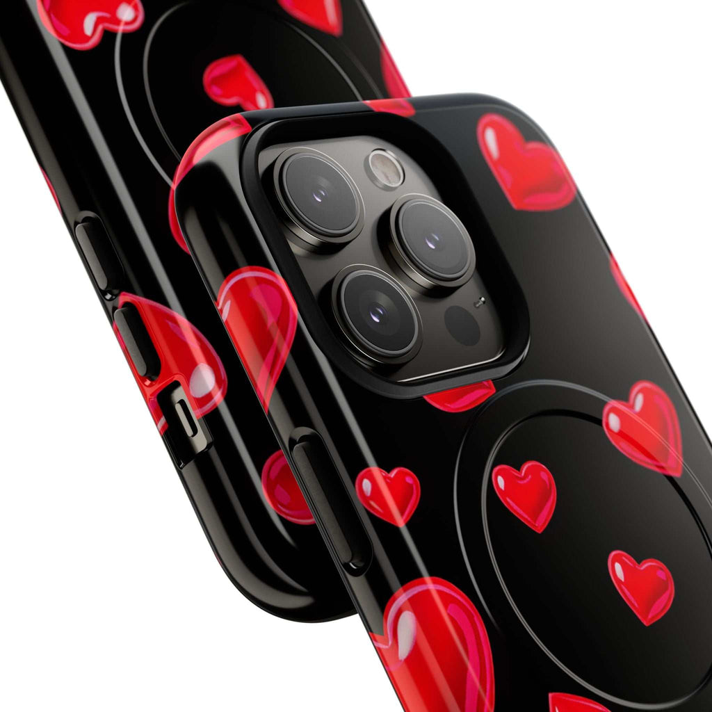 Black Hearts iPhone Magsafe Phone Case