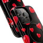 Black Hearts iPhone Magsafe Phone Case