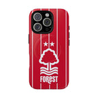 Nottingham Forest MagSafe iPhone case in red with official-inspired crest and wireless charging compatibility