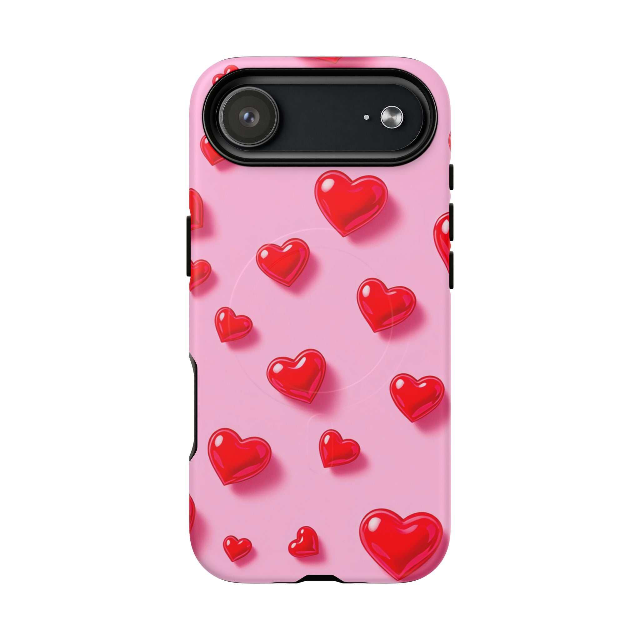 Pink Hearts iPhone Magsafe Phone Case