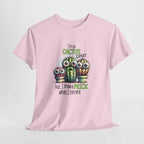 Cactus Expert Fun Graphic T-Shirt with humorous cactus design on soft cotton fabric