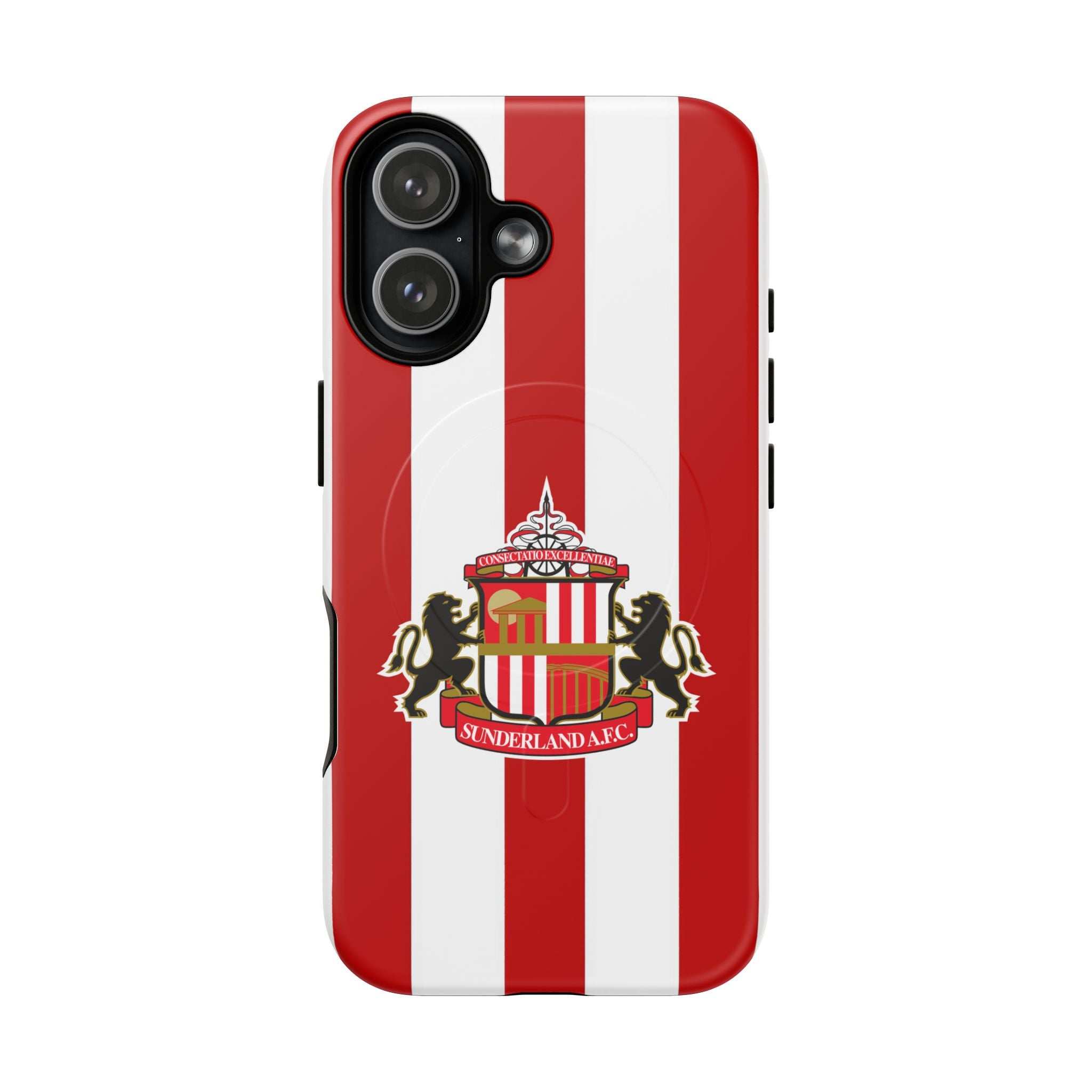 Sunderland FC MagSafe iPhone case with red and white colors and club crest
