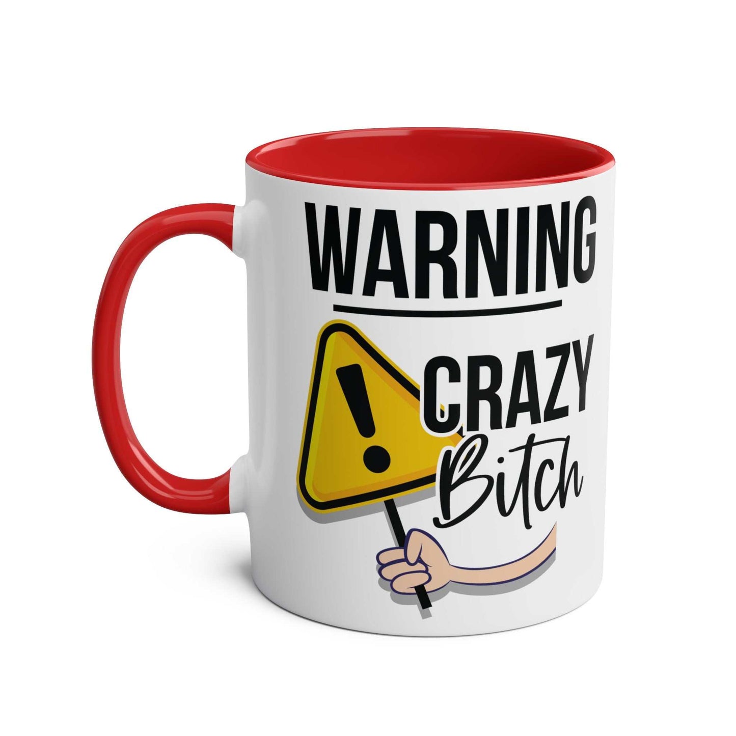 Cheeky Rude Ceramic Two Tone Mug with playful design, sublimation print, and glossy finish.