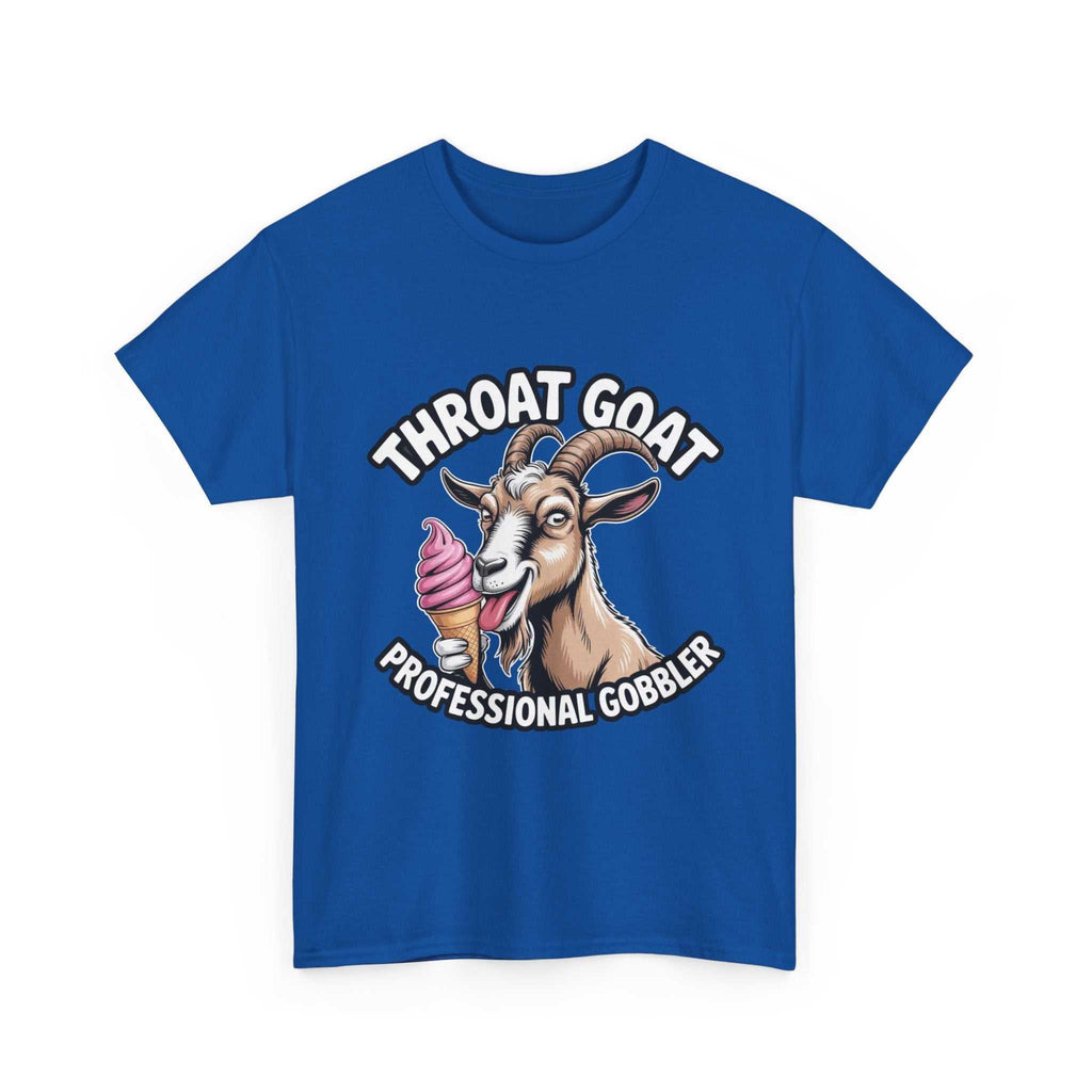 Black Throat Goat T-Shirt with bold graphic design, 100% cotton, soft and comfortable fit