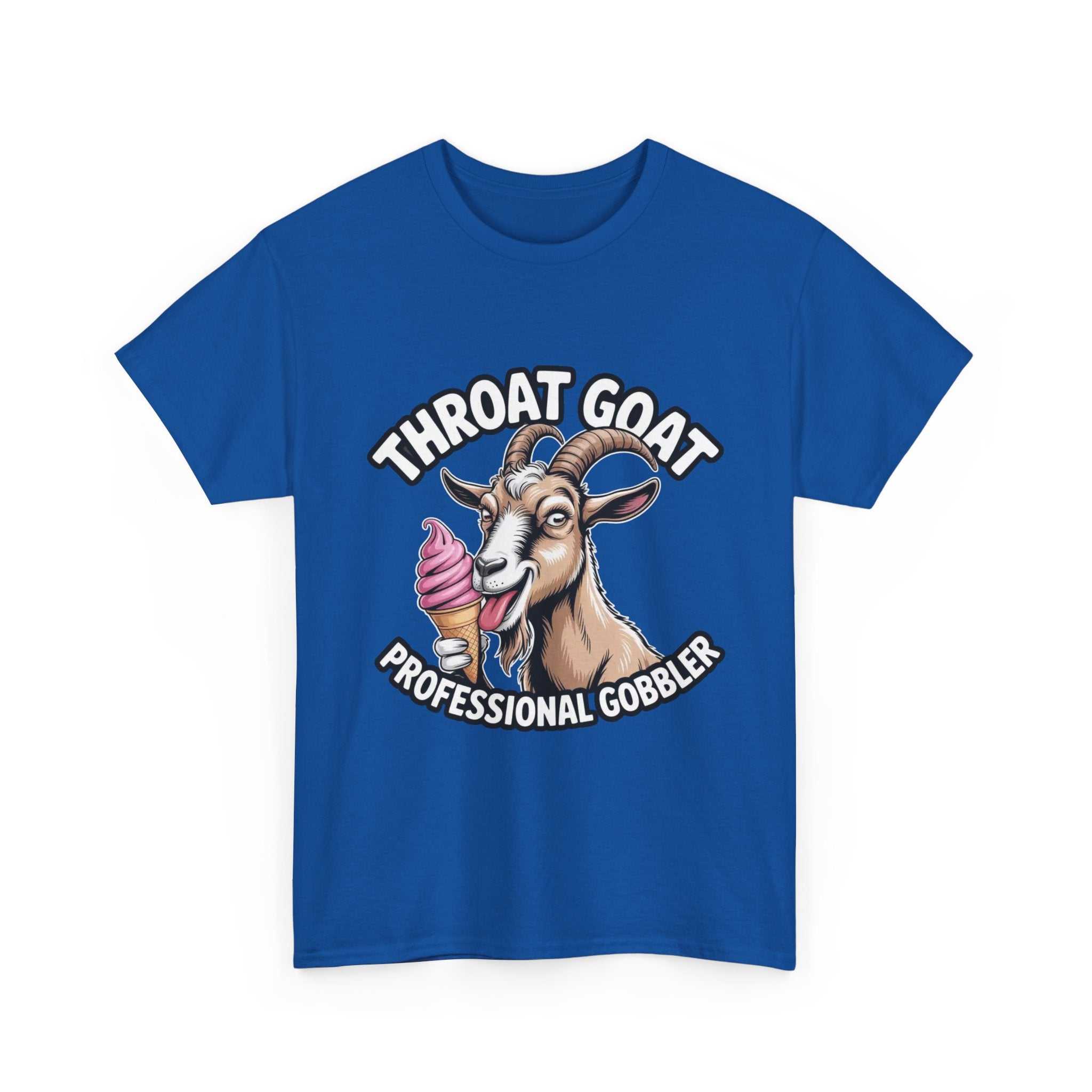 Black Throat Goat T-Shirt with bold graphic design, 100% cotton, soft and comfortable fit