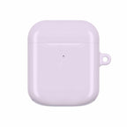 Lavender AirPods Protective Case with hard shell, glossy finish, and wireless charging compatibility.