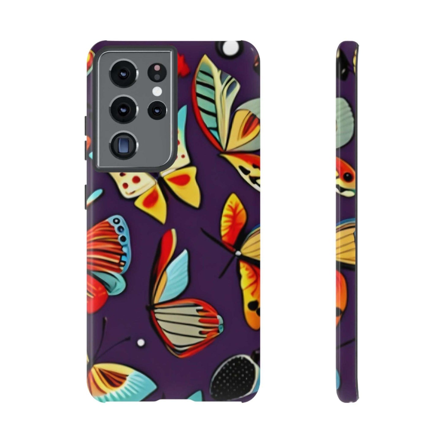 Bright Vibrant Butterfly Samsung Phone Case designed by littlebitz 