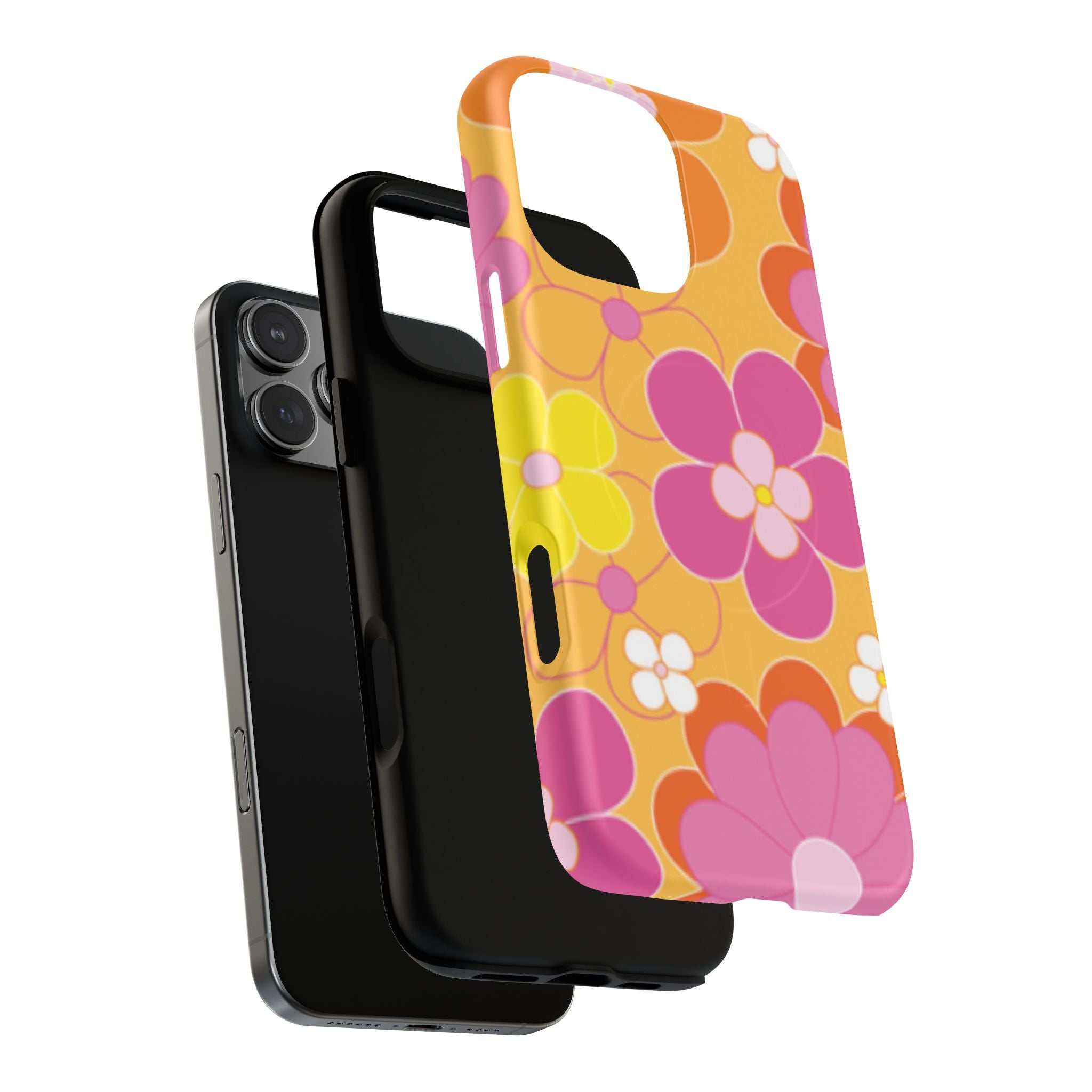 Retro Floral iPhone Magsafe Phone Case