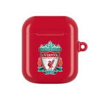 Red Liverpool FC AirPods protective case with club crest and glossy finish