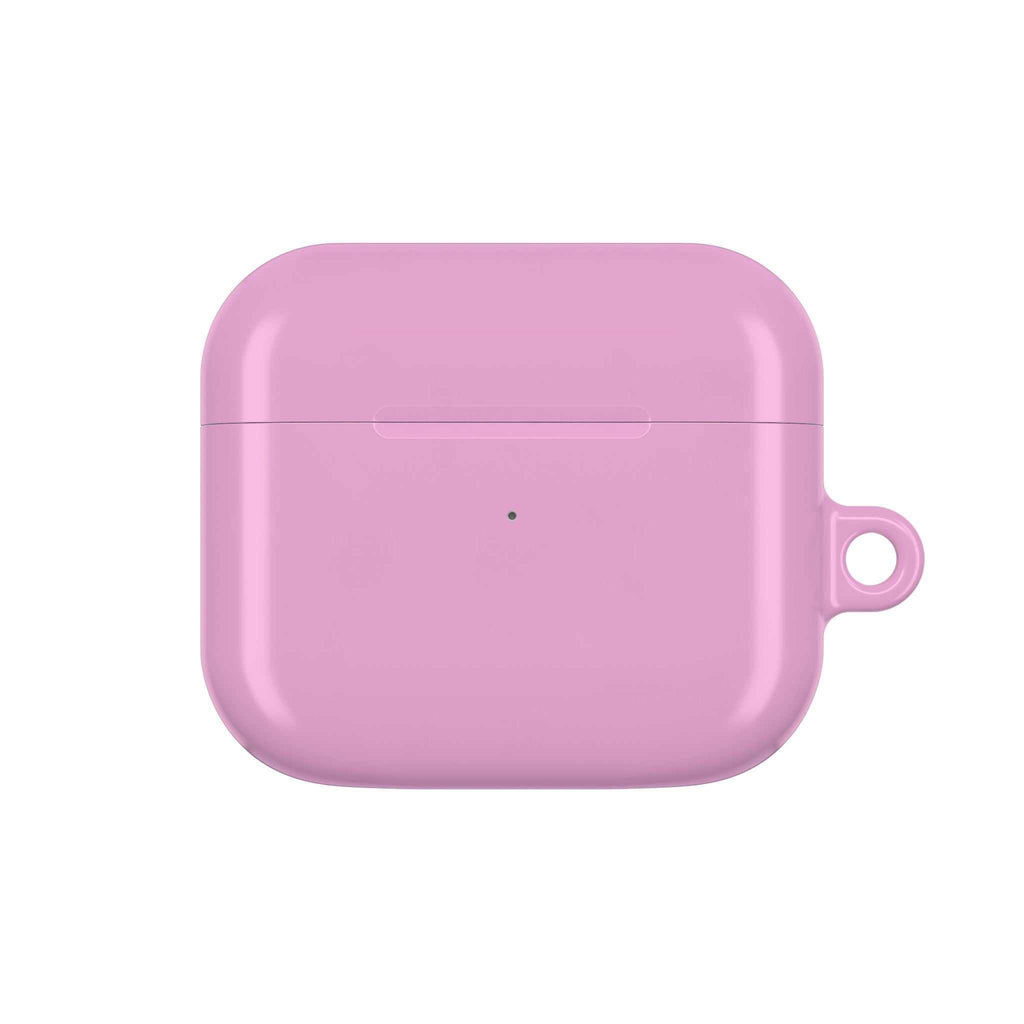 Dusky pink hard shell AirPods and AirPods Pro protective case with glossy finish and durable lightweight design