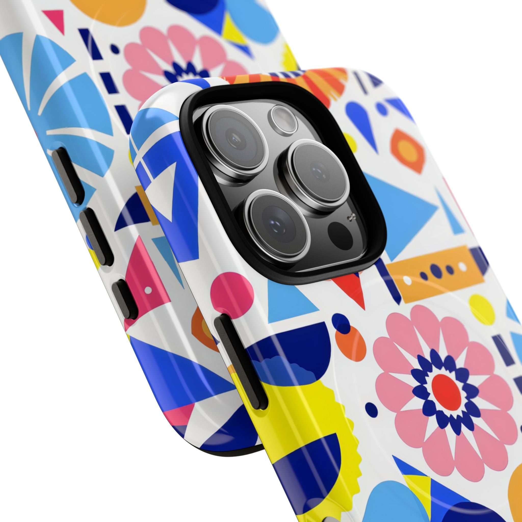 Bright Geo Print iPhone Magsafe Phone Case