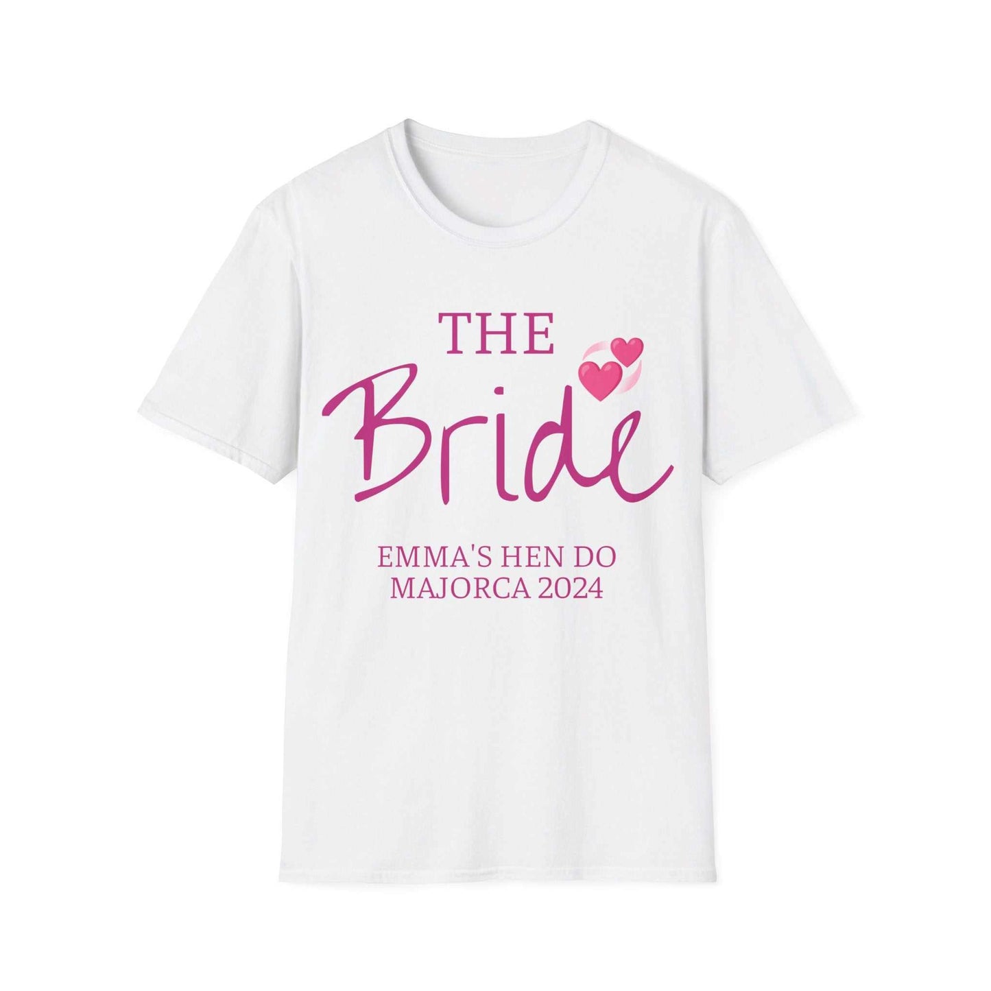 Personalised the bride cotton tee created by Littlebitz