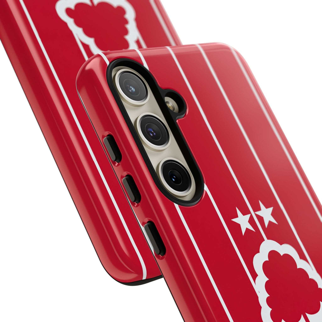 Nottingham Forest Magnetic Samsung phone case with red colors and club-inspired crest, dual-layer protection and wireless charging compatible