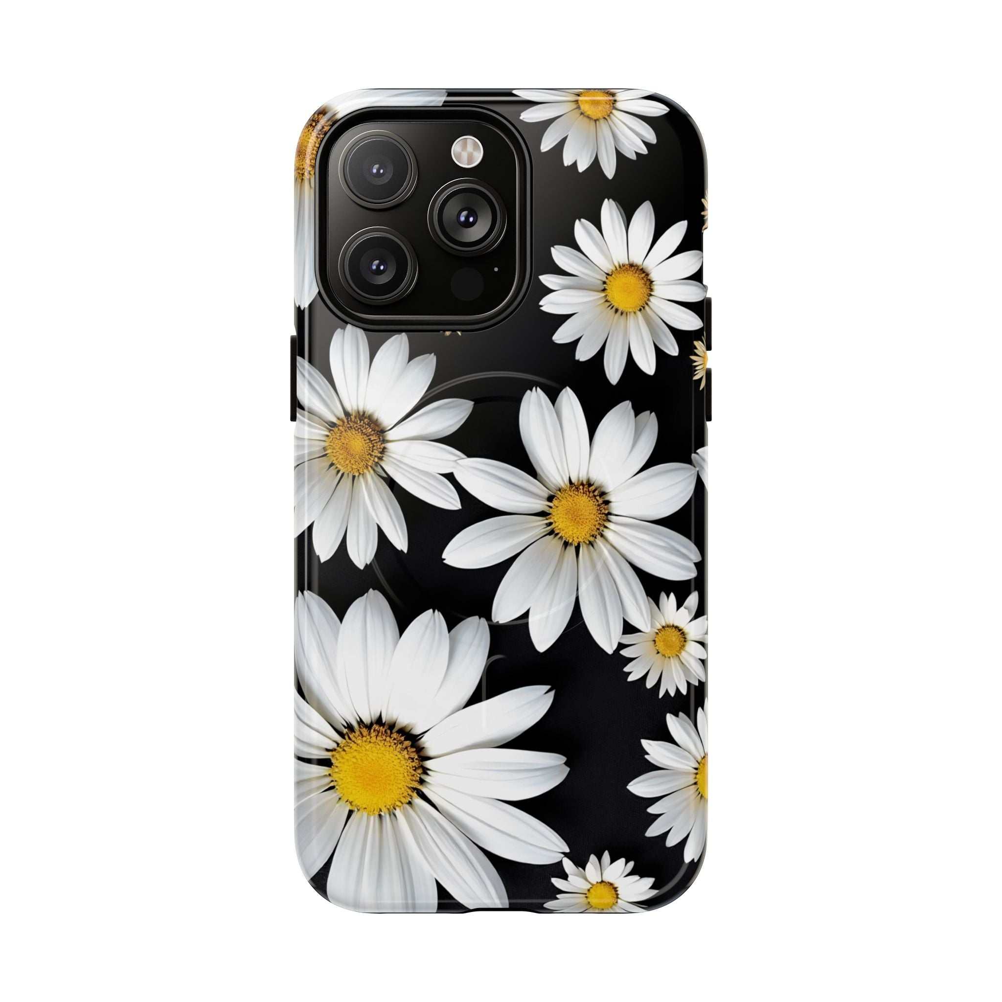 Black Daises iPhone Magsafe Phone Case