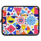 Bright Geometric Print Laptop Sleeve