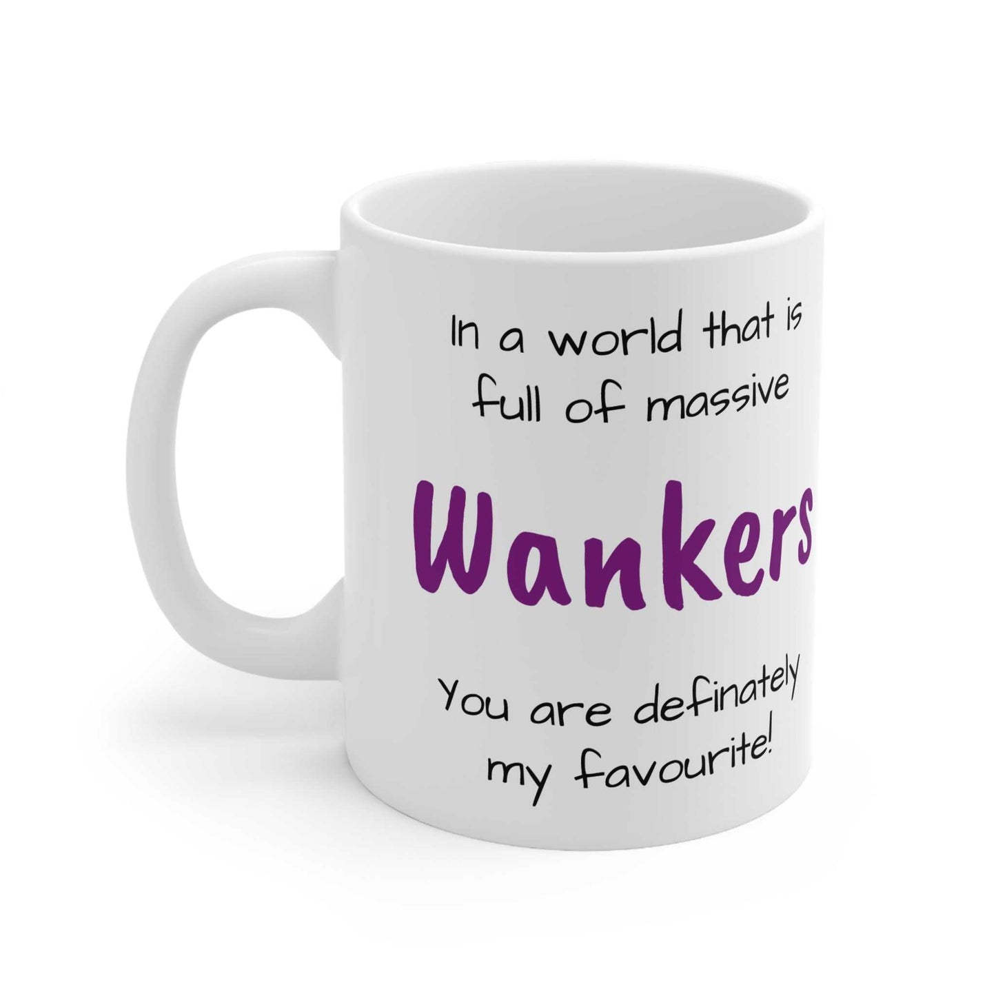 Cheeky Rude Massive Wankers Ceramic Mug Created By Littlebitz