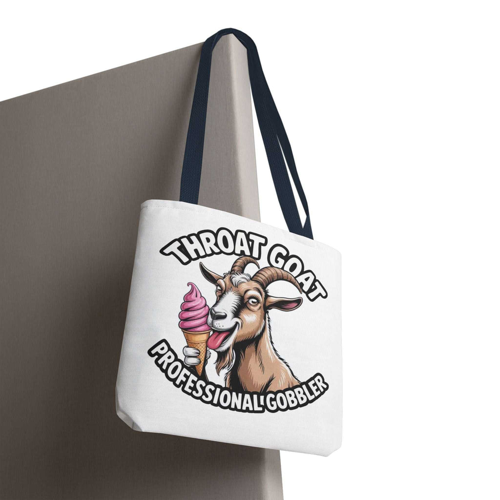 Cheeky professional Gobbler funny tote bag with printed design and colorful handles
