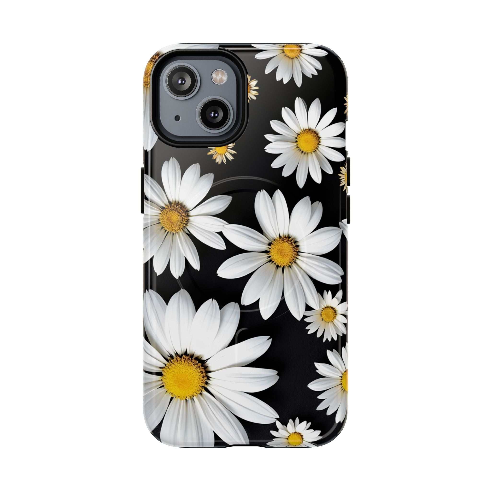 Black Daises iPhone Magsafe Phone Case