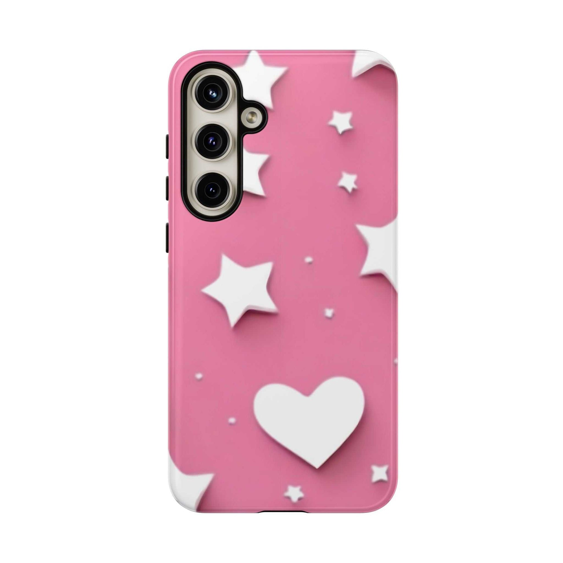 Hearts & Stars Samsung Phone Case Designed By Littlebitz 