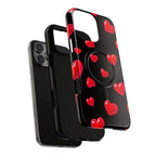 Black Hearts iPhone Magsafe Phone Case