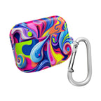 Vibrant Colour Splash AirPods protective case with glossy finish and durable hard shell