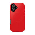 Red iPhone Magsafe Case with dual layers and shock-absorbing TPU for durable protection