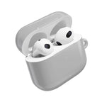 Silver AirPods Pro protective hard shell case with glossy finish and secure fit