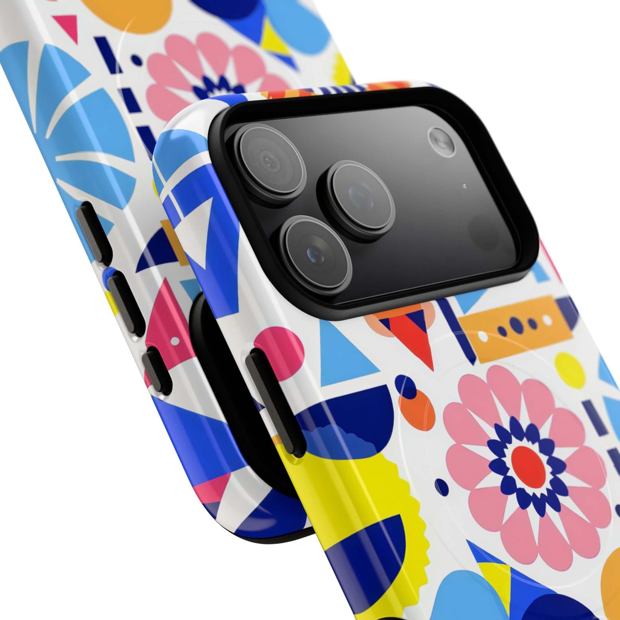 Bright Geo Print iPhone Magsafe Phone Case