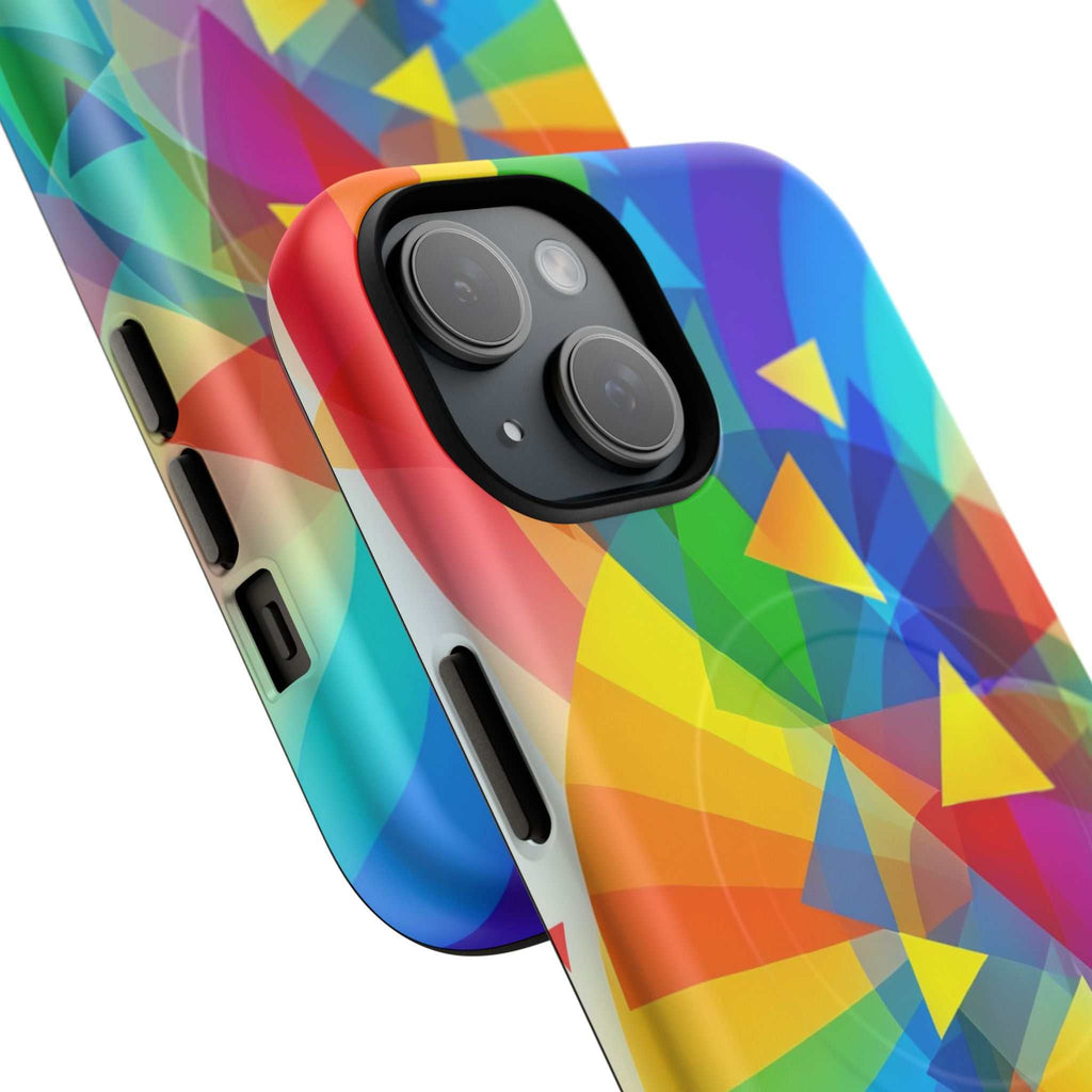 Geometric Pride Design iPhone Magsafe Phone Case