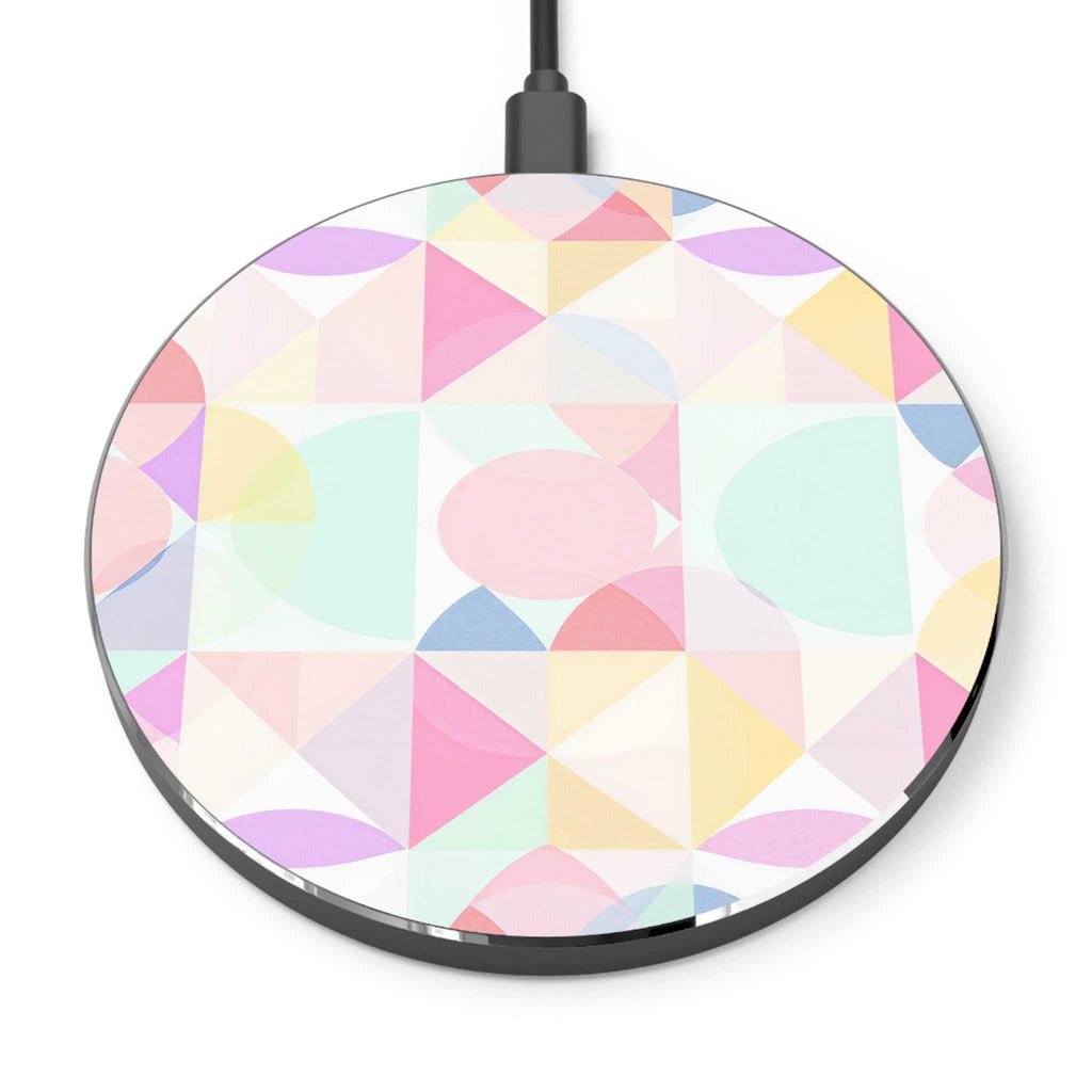 Pastel Geometric Design Wireless Charger