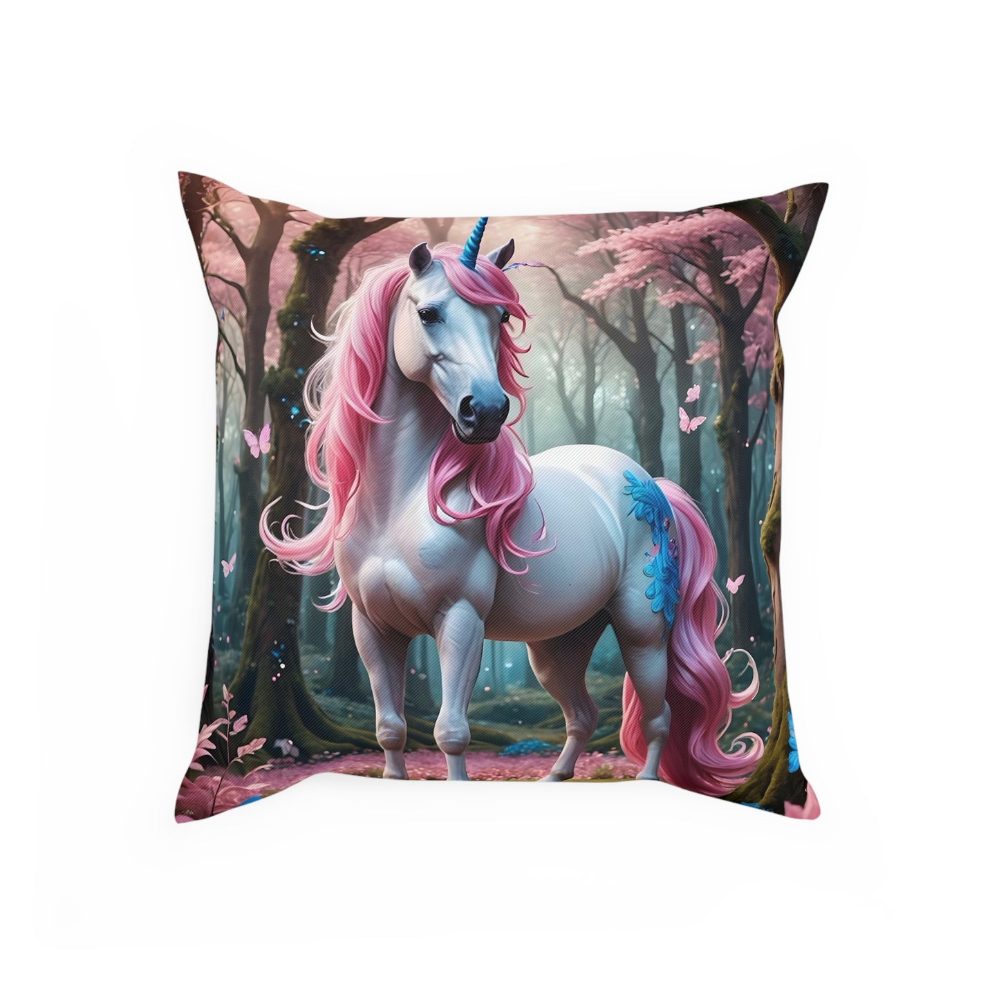 Gorgeous Unicorn Cotton Drill Square Cushion