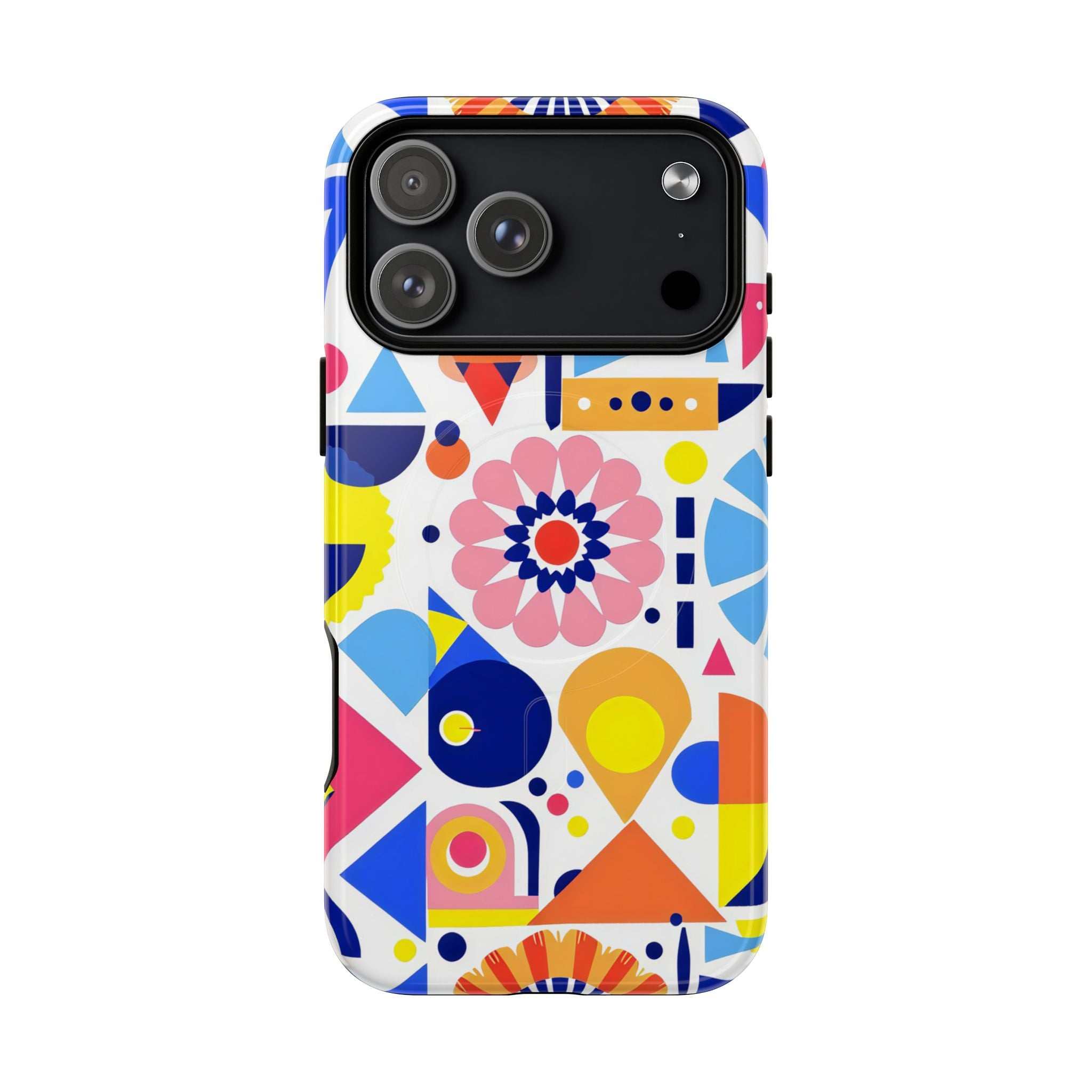 Bright Geo Print iPhone Magsafe Phone Case
