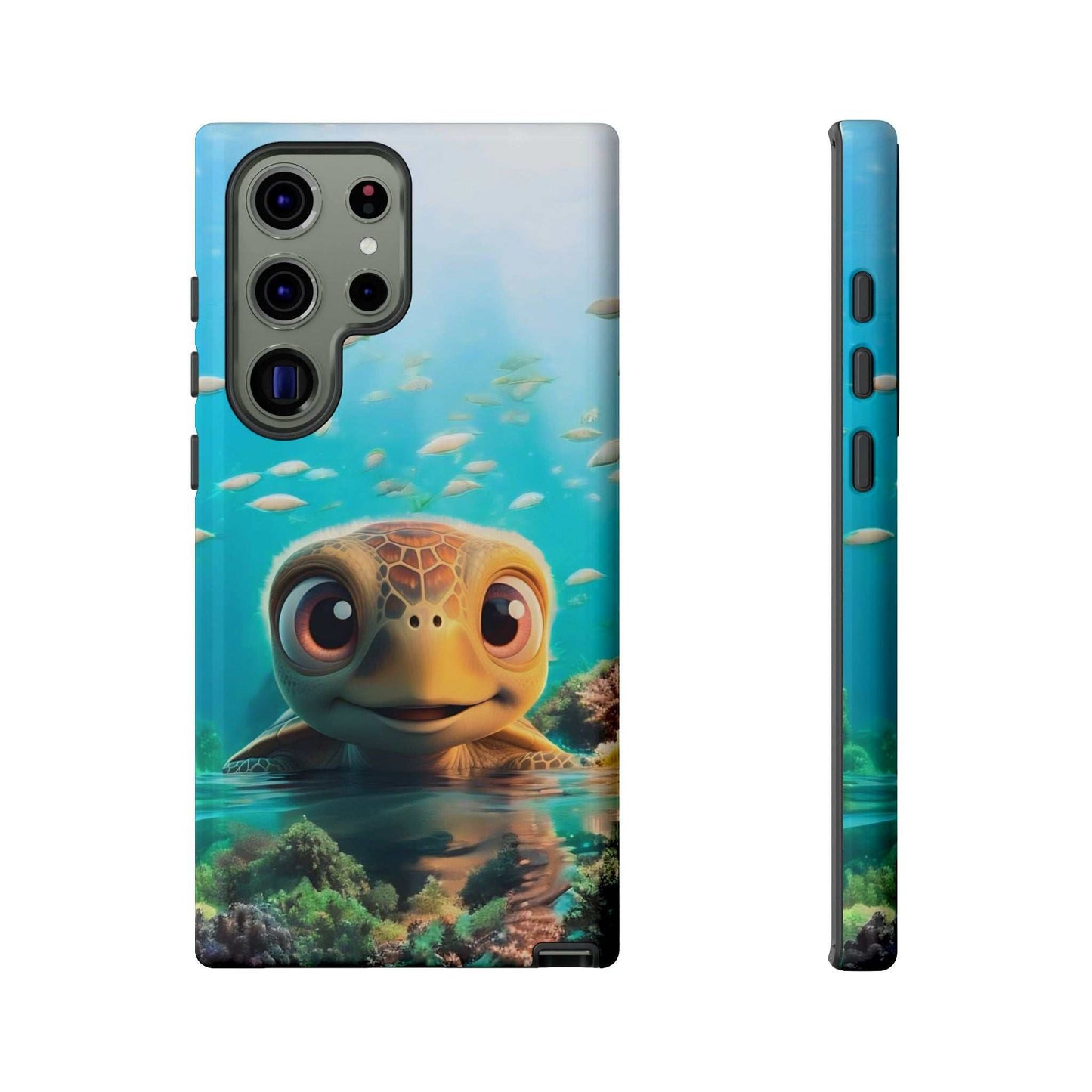 Cute Sea Turtle Samsung Phone Case designed by Littlebitz