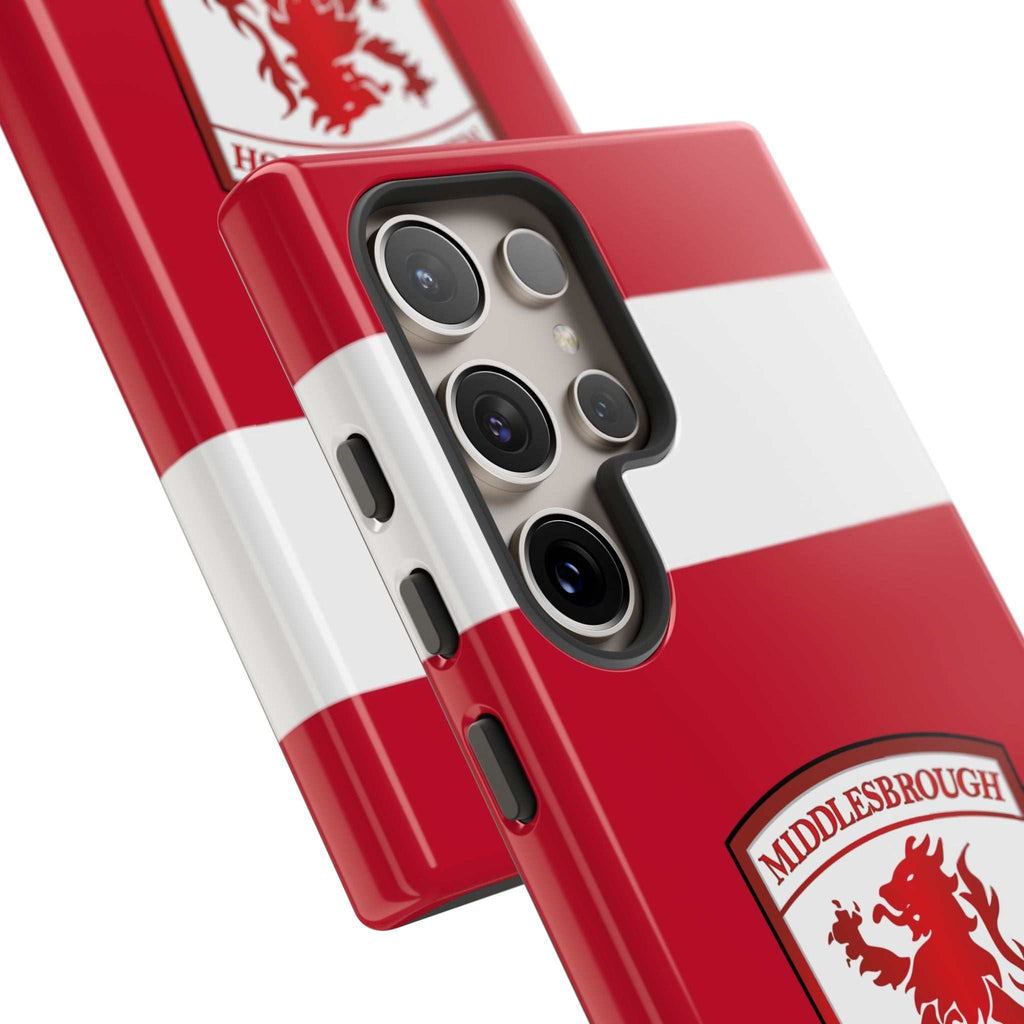Middlesbrough magnetic Samsung case with red club colors and dual-layer protection