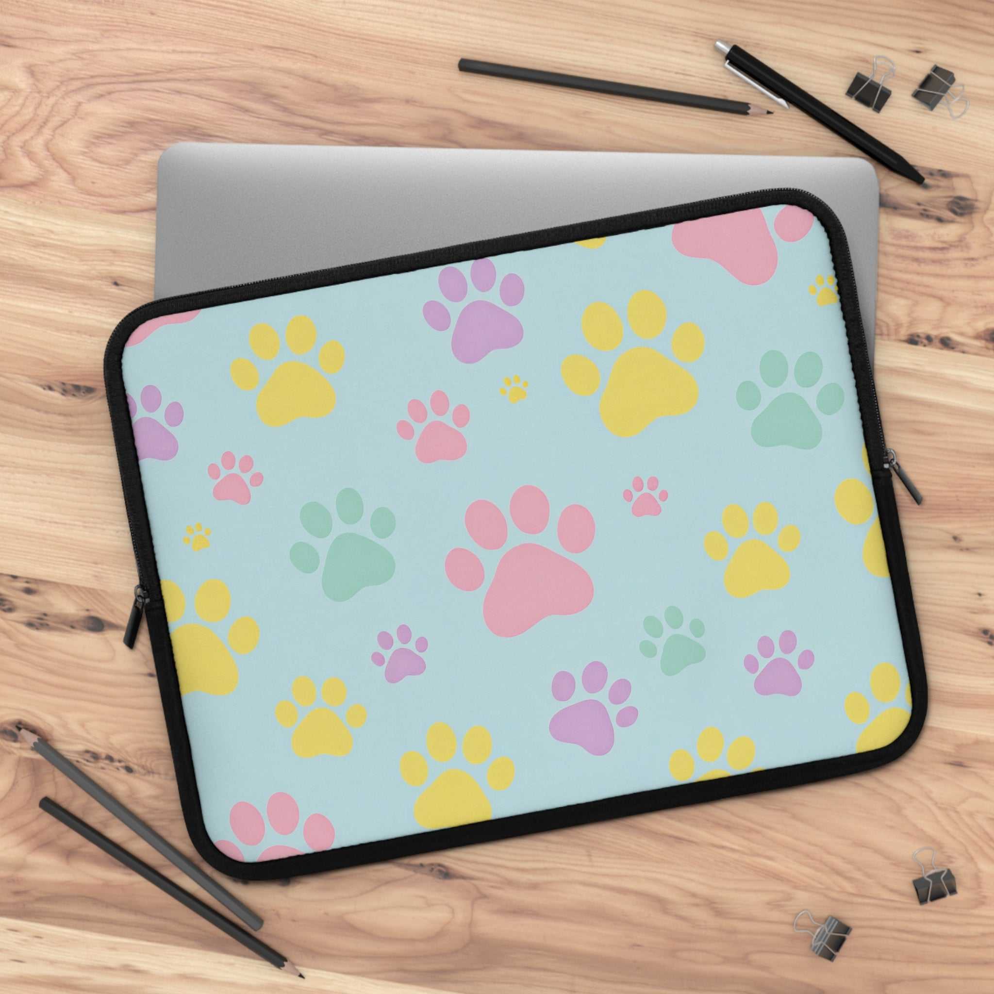 Pastel Doggy Paw Laptop Sleeve