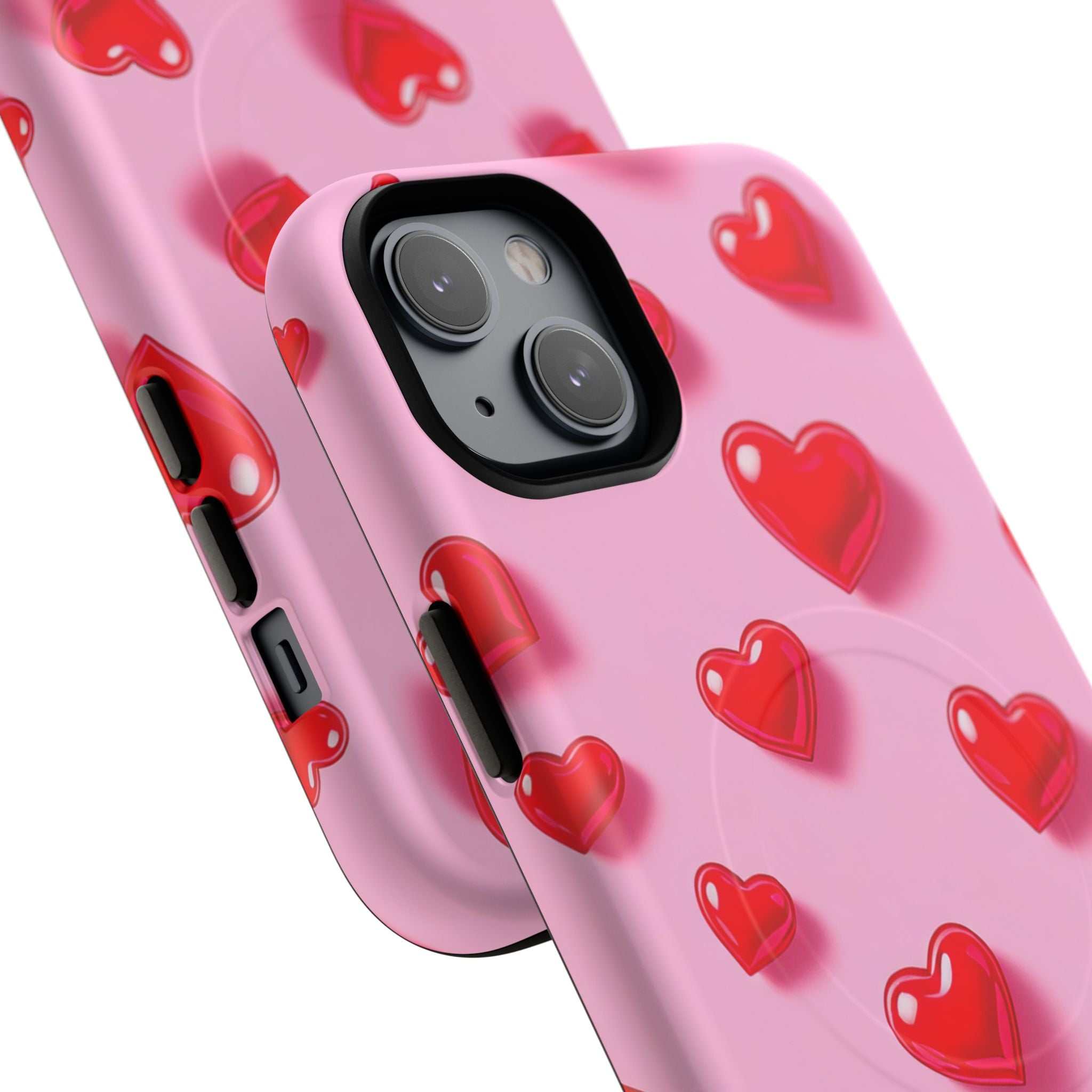 Pink Hearts iPhone Magsafe Phone Case