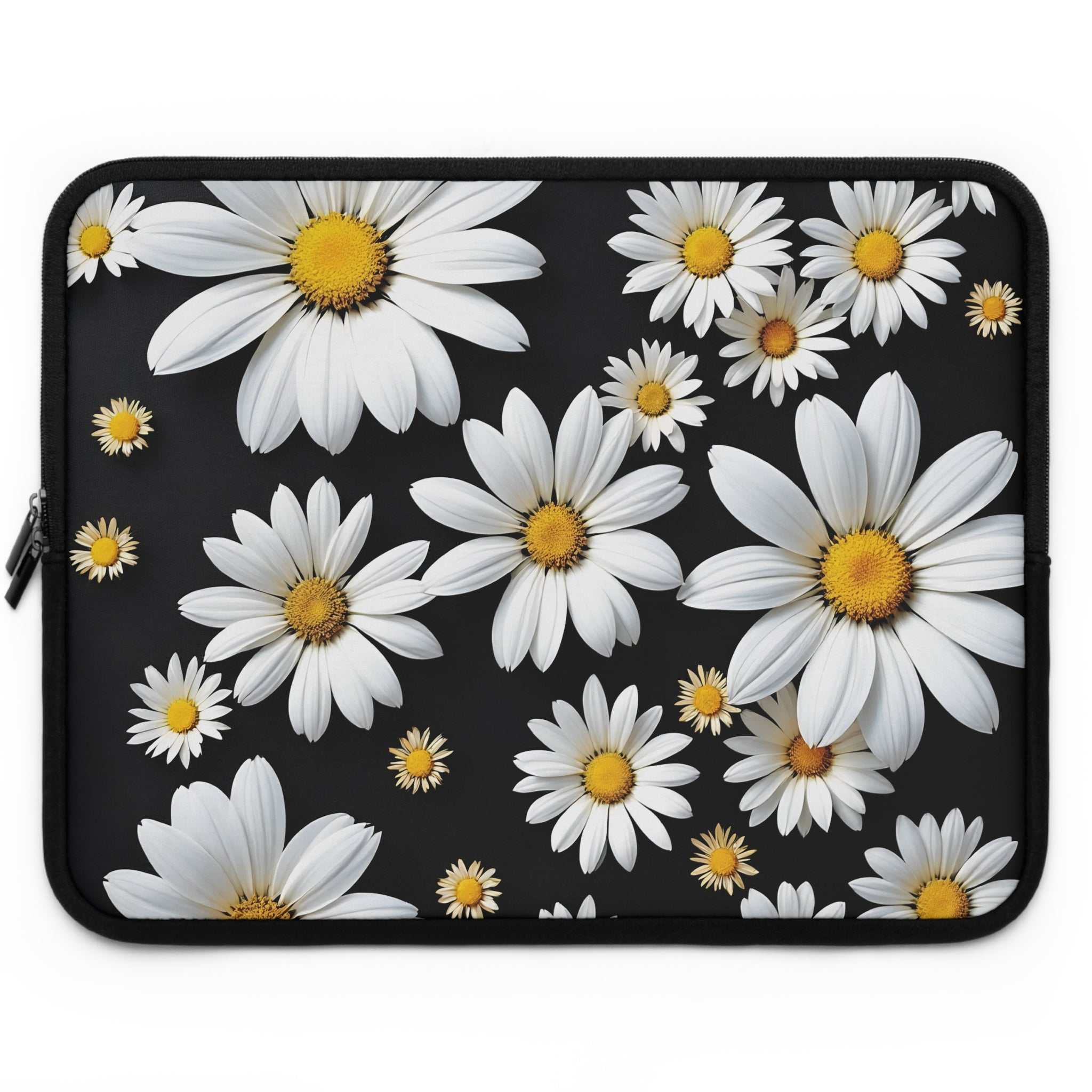 Black Daisy Laptop Sleeve
