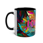 LGBTQ+ Pride Mug with vibrant rainbow design, showcasing love and equality.