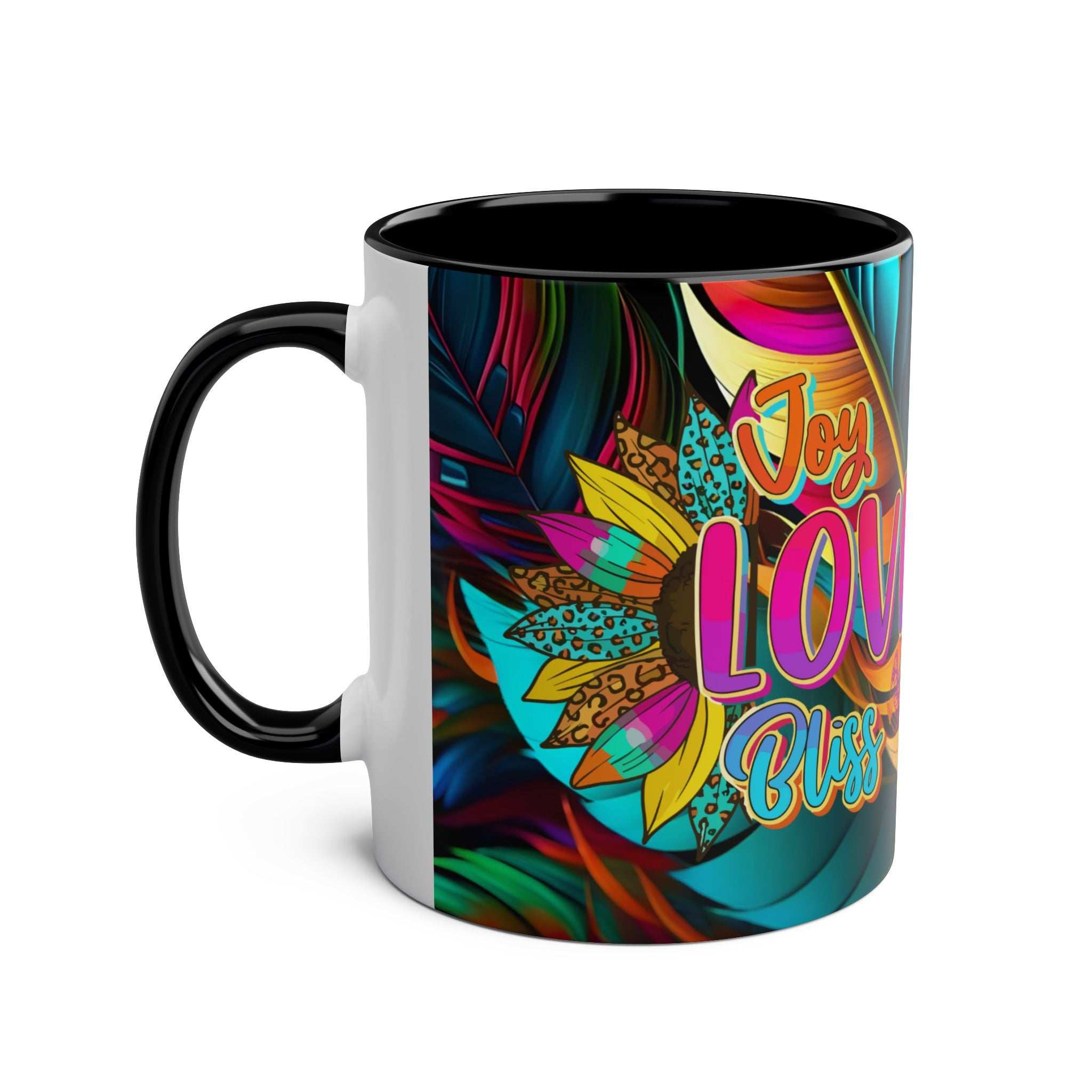 LGBTQ+ Pride Mug with vibrant rainbow design, showcasing love and equality.