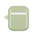 Sage green hard shell AirPods Protective Case with glossy finish and slim design