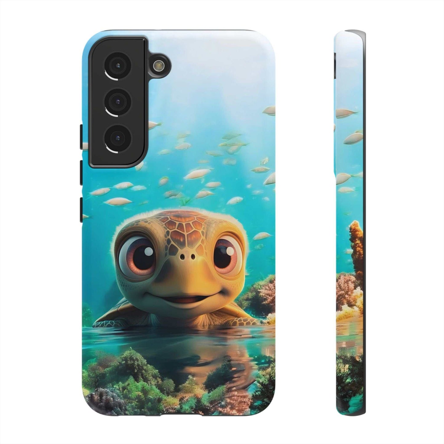 Cute Sea Turtle Samsung Phone Case designed by Littlebitz