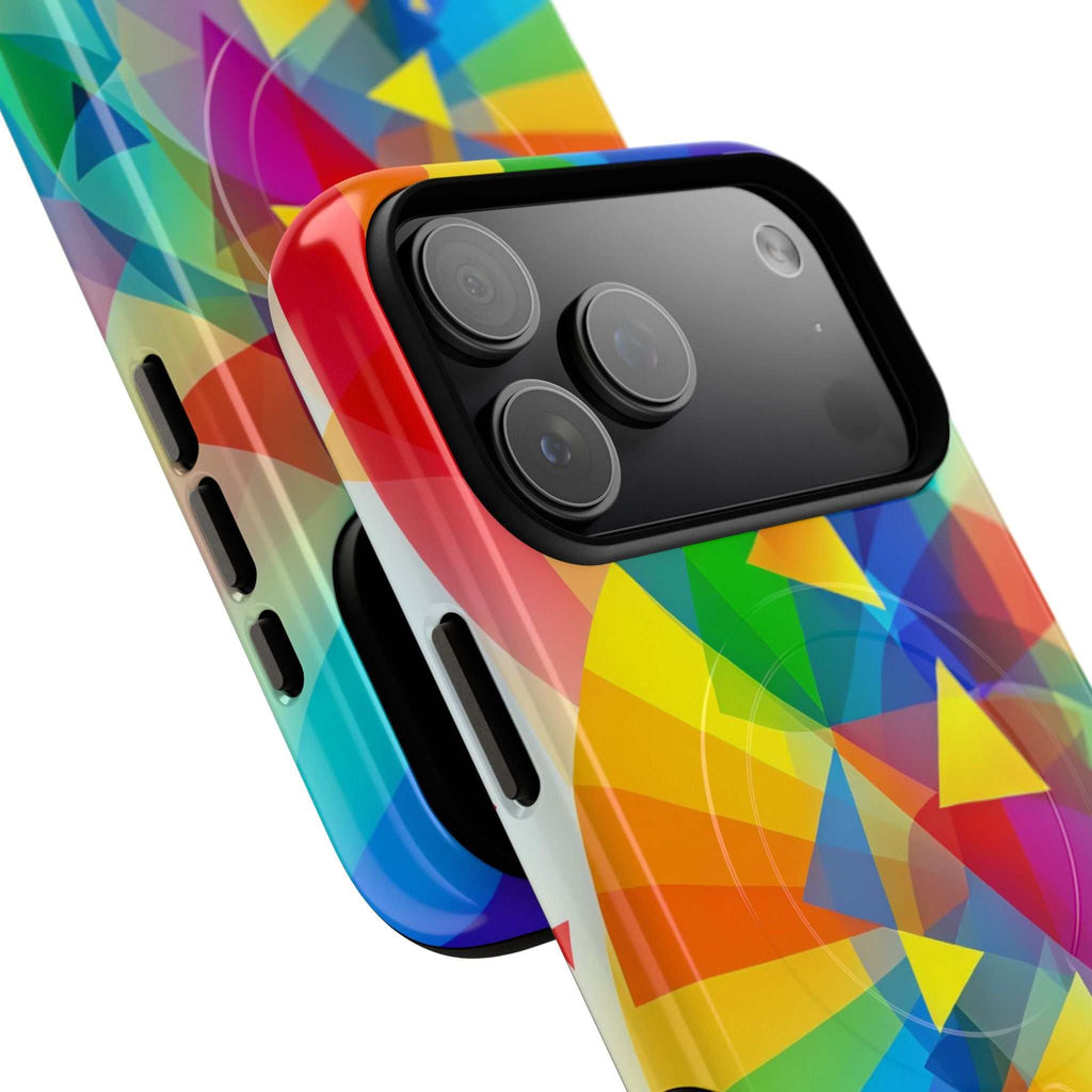 Geometric Pride Design iPhone Magsafe Phone Case