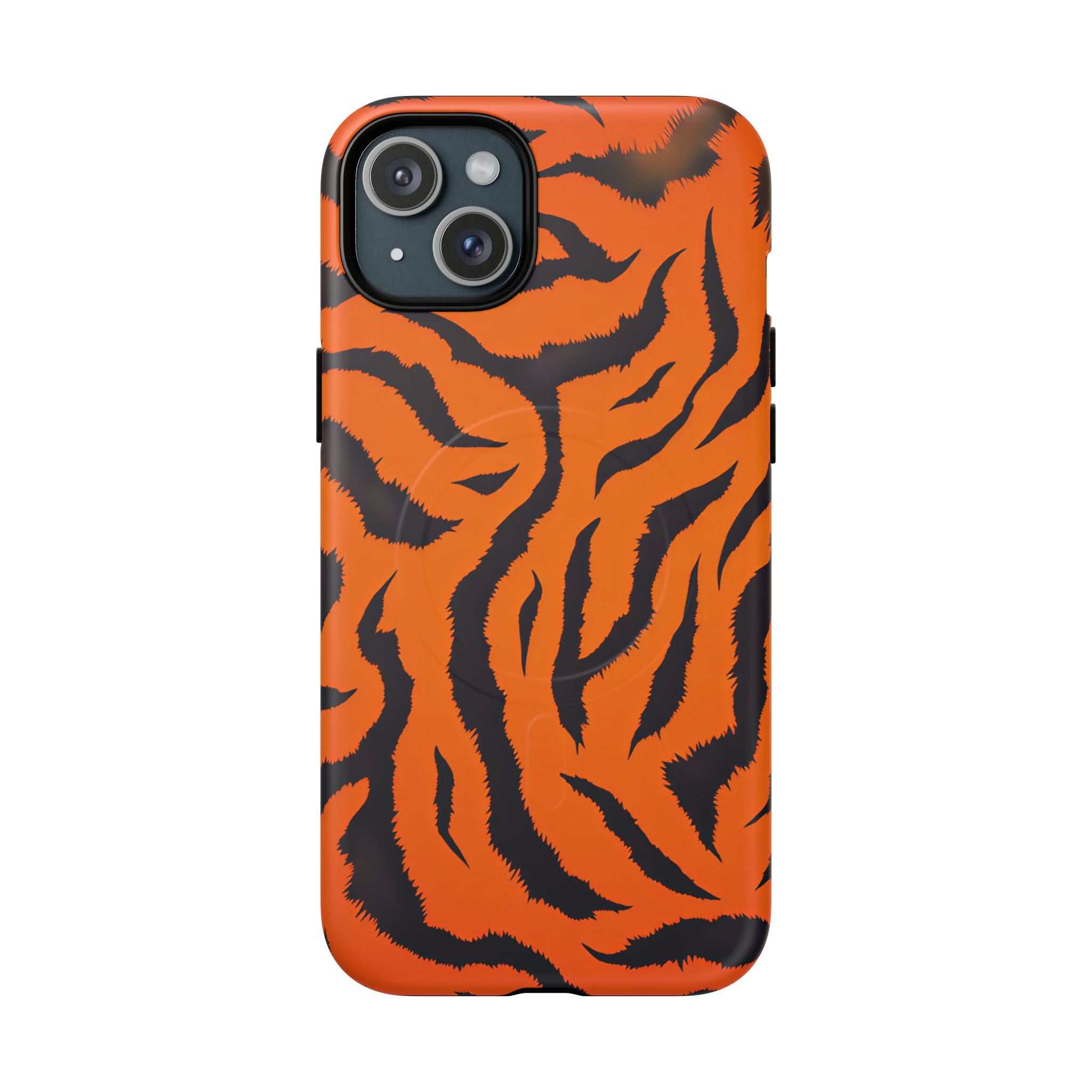 Orange Tiger Print iPhone Magsafe Phone Case