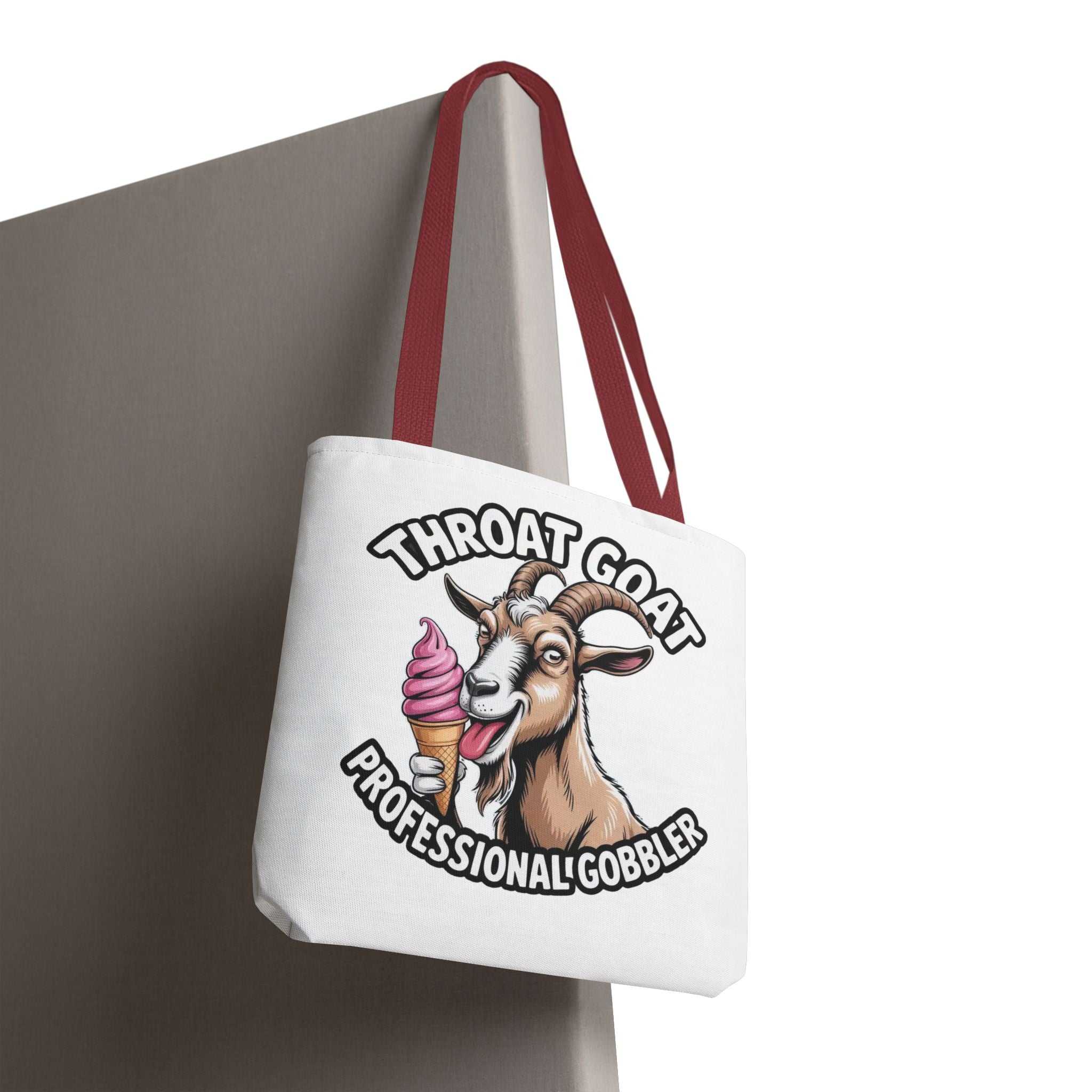 Cheeky Gobbler Funny Tote Bag with durable spun polyester and multiple handle colors