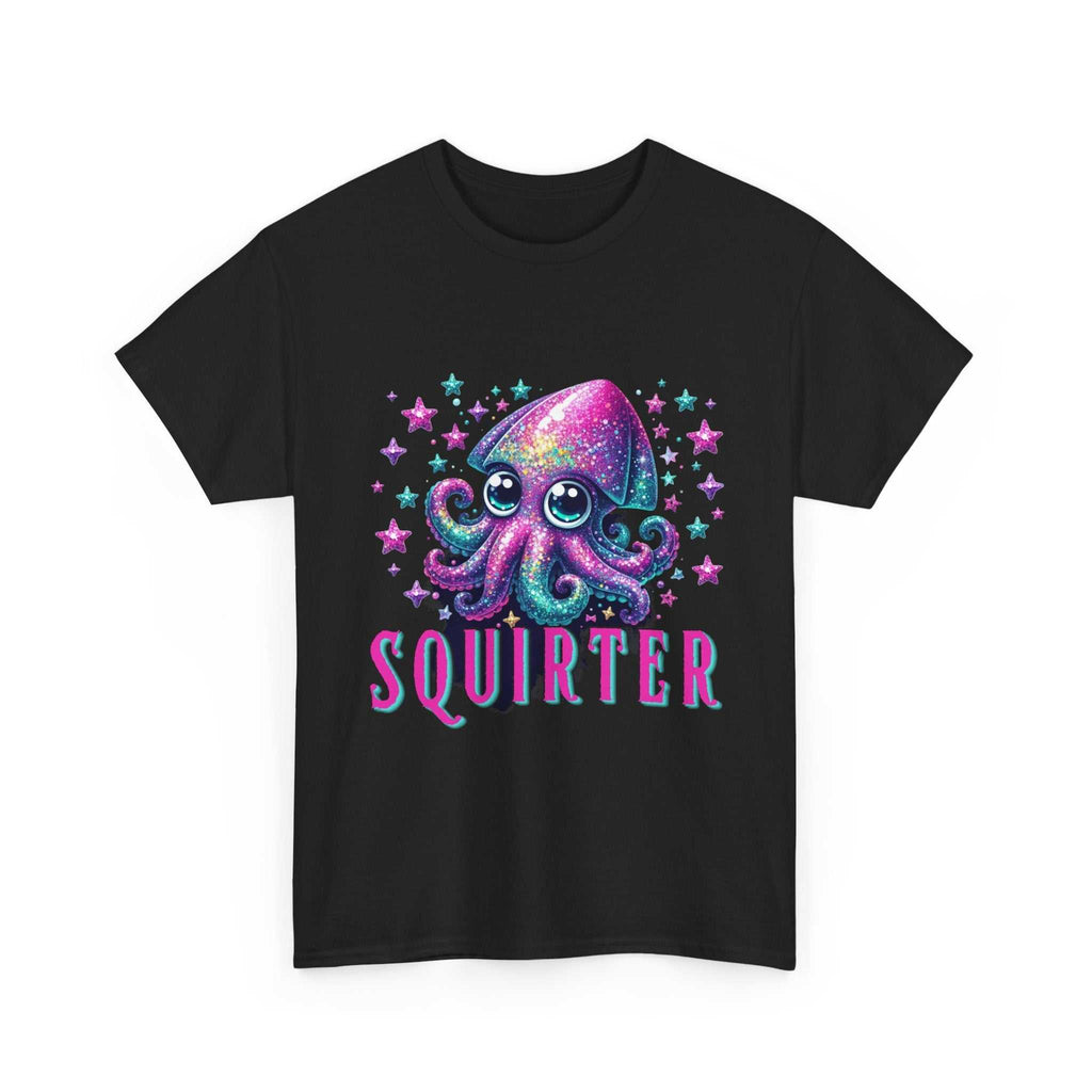 Squirter Fun Squid T-Shirt with cheeky squid graphic on soft cotton fabric