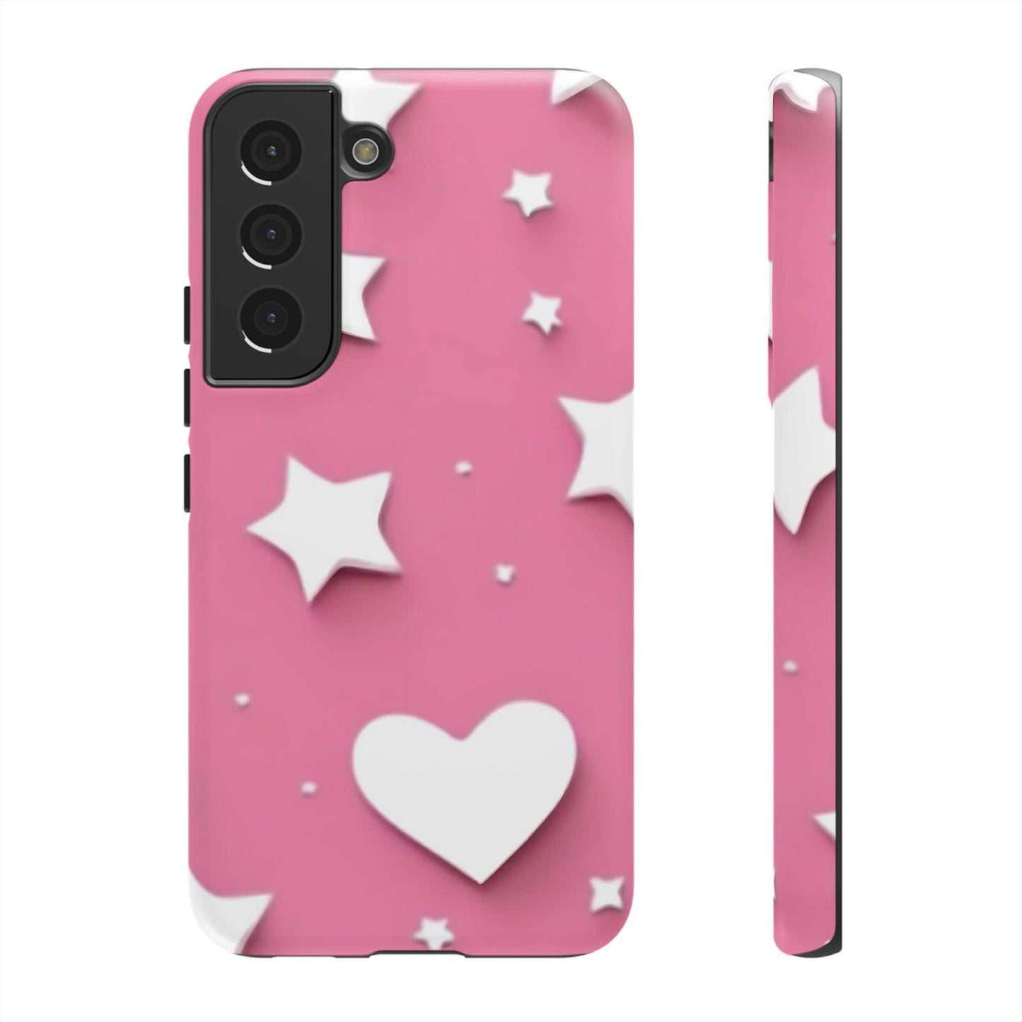 Hearts & Stars Samsung Phone Case Designed By Littlebitz 