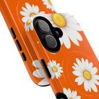 Orange Daisy Design iPhone Magsafe Phone Case