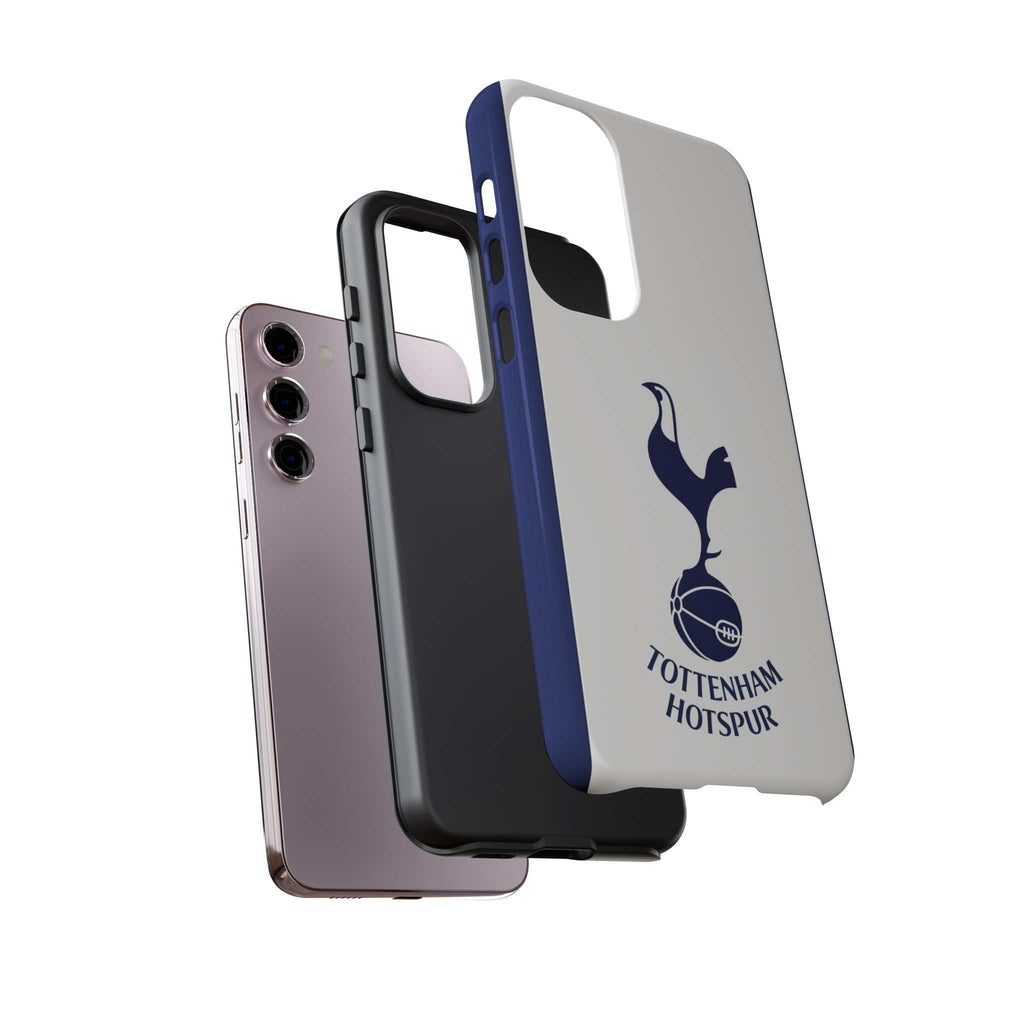 Tottenham FC magnetic Samsung phone case with navy and white colors and dual-layer protection